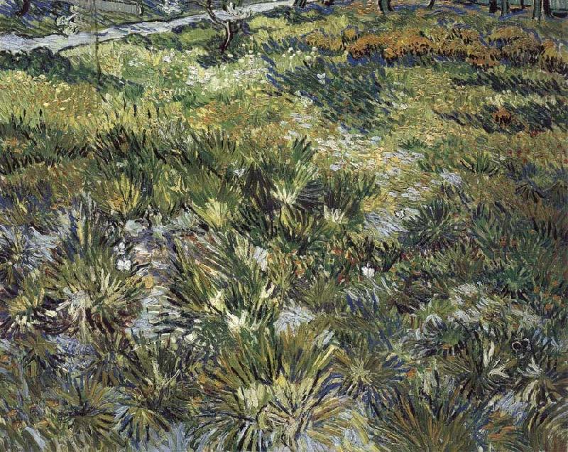 Vincent Van Gogh Long Grass with Butterflies oil painting picture